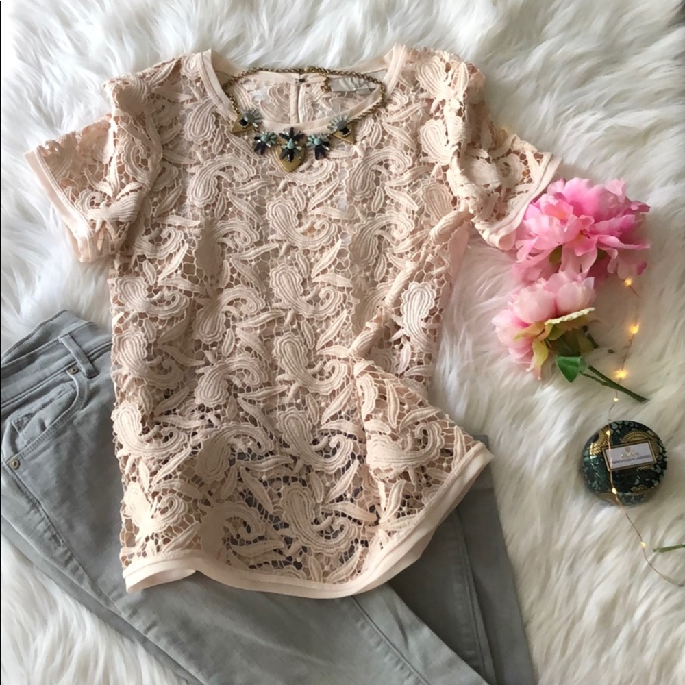Loft lace top